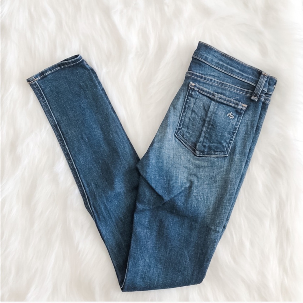 [rag & bone] mid-rise skinny jeans